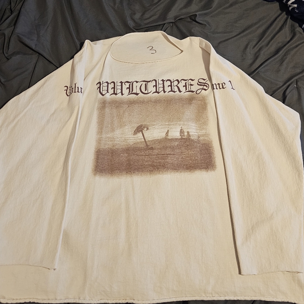 Kanye West YZY Yeezy Gosha Vultures Long Sleeve Shirt Volume 1 Album Size 3